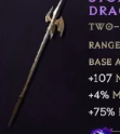 (Circle of Fortune) Exalted Tier 7 Two-Handed Spear - one affix of your choice - 3 random stats