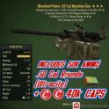 Bloodied Explosive .50 Cal Machine Gun ( BE15 - BE 15 ) + Ultracite Ammo + 40k Caps