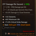 S9- 3GA Dagger +  Dexterity / Maximum Life / Critical Strike Damage  (apamc)