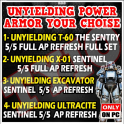 BEST UNYIELDING POWER ARMOR PICK ONE [ T-60 / X-01 / EXCAVATOR / Ultracite ]  DETAILS IN DESCRIPTION