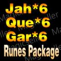 (S12)6x Jah, 6x Que, 6x Gar (Heir of Perdition Runes Package)