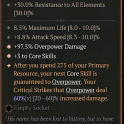 2GA Banished Lord's Talisman (Max Aspect) ✷3 Core Skills ✷97.5% Overpower Damage