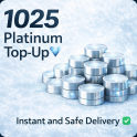 Instant 1025 Platinum Top-Up ✅ No Need Login lnformation PC, PS, Xbox, IOS, Android