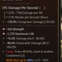 Legendary Two-Handed Mace 2GA - GA Strength/GA Maximum Life/80% vuln dmg 76% dmg