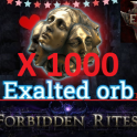 ⚜️ 1000x Exalted Orb || Forbidden Rites Softcore || Fastest and Safest ⚜️