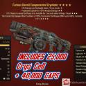 Furious Explosive Cryolator ( 4 Stars ) + Ammo + Caps