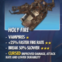 FO76 PS - CURSED HOLY FIRE FLAMER - RARE - CHEAPEST ON ODEALO