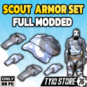 Unyielding Weapon Weight Reduction Scout Armor Set (+10 INT )  Scout Armor Set