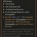 4GA Tibault’s Will | +98 All Stats + Unstoppable DMG + Resource Boost