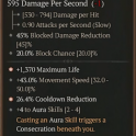 2GA Sundered Night (126/180) GA Cooldown Reduction / GA Maximum Life