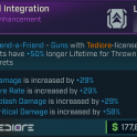 ✦Social Integration [gun dmg + gun crit dmg + gun splash dmg + gun fire rate] (Tediore enhancement)