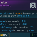 ✦Widowmaker [gun dmg + gun crit dmg + gun splash dmg + gun fire rate] (Jakobs enhancement)