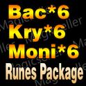 (S9)6x Bac, 6x Kry, 6x Moni (Shroud of False Death Runes Package)