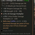 1GA Ramaladni's Magnum Opus (49/50) GA All Damage Multiplier/15% crit strike dmg multiplier 141 weap