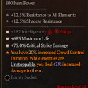 S9- 3GA Ring +   Intelligence / Maximum Life /Critical Strike Damage (apamc)