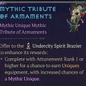 x1 Run Mythic Tribute of Armaments