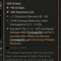 2GA Tibault's Will (13/20) ✷98 All Stats ✷685 Maximum Life