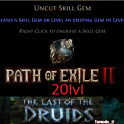 ⚜Uncut Skill Gem (LVL 20 (MAX) )⭐PoE2⭐The Last of the Druids ⚜