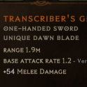 Transcriber's Graver (Beneath Ancient Skies)