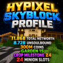 12% OFF⚡SKYBLOCK PROFILE ⚡ 8.7 BILLION UNSOULBOUND ⚡11.7 BILLION TOTAL ⚡300M PURE COINS