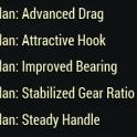 Fishing rod upgrade mod [5 Plans] Plan: Advanced drag/Attractive hook/Improved bearing and etc
