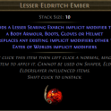 Lesser Eldritch Embe
r