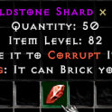 ** 50x WORLDSTONE SHARDS// WSS ** SEASON 12 PD2 SC