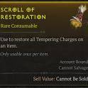x1 Scroll of Restoration [Restore all tempering] | Scroll Restoration Farm / Piloted / AFK Selfplay