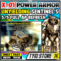 Unyielding Sentinel X-01 Power Armor Set 6/6 ap ( x-01 power armor set )