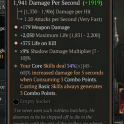 2GA Condemnation (54/60) GA Weapon Damage/2050 max life 9% shadow dmg multiplier GA Life on Kill