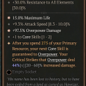 2GA Banished Lord's Talisman (44/60) ✷15% Maximum Life ✷97.5% Overpower Damage