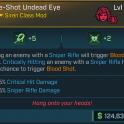 ⭐L50 ONE-SHOT UNDEAD EYE +5 BLOOD SHOT, +2 GRAVE VITALITY, +35% CRIT DMG, +45% SNIPER DMG⭐