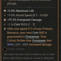 2GA Banished Lord's Talisman (36/60) ✱97.5% Overpower Damage ✱15% Maximum Life