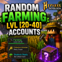 HYPIXEL SKYBLOCK RANDOM FARMING ACCOUNTS [LVL 20-40]