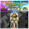 ALL EXCAVATOR POWER ARMOR PLANS & MODS