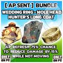 [ AP SENT BUNDLE ] Wedding Ring / Hunter's Long Coat / Tattered Mole Head