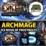 Ice Nova of Frostbolts Archmage Hierophant / T17 and Simulacrum 30 / 3.24 [Setup+Currency] - image