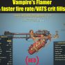 Vampire's Flamer (25% faster fire rate, VATS crit fills 15% faster) - image