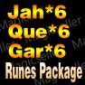 (S9)6x Jah, 6x Que, 6x Gar (Heir of Perdition Runes Package) - image