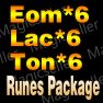 (S9)6x Eom, 6x Lac, 6x Ton (Harlequin Crest Runes Package) - image