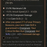 2GA Banished Lord's Talisman (36/60) ✱97.5% Overpower Damage ✱15% Maximum Life - image