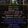 ** GIANT SKULL ** (NON-CORRUPTED, GOOD ROLL) PD2 SEASON 11 SC - image
