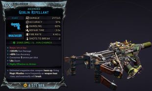 ⭐[MODDED] L1 GOBLIN REPELLANT - 2173x5 DMG (+2065/S POISON DMG) - 91% ACC - EXCELLENT FOR LEVELING⭐ - image