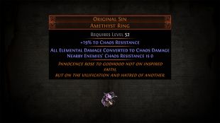 Original Sin Amethyst Ring Non Corrupted - image