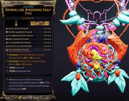⭐[MODDED] L1 GODLY AMULET - 310% POWER ALL CLASSES - 41% LUCK, 76% ALL DMG - ENCHANTEDx2⭐ - image