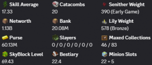 ✳️❗️ Solo-Coop | VIP+ | 69 SB lvl | 17 AVG | Cata 20 | 1.12b NW | Full accept | Hypixel SkyBlock❗️✳️ - image