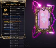⭐[MODDED] L40 DAZZLER - 112.907x7 DMG - 9522% SPELL DMG - 3.8s CD - 75% SPELL RADIUS - ENCH SC 15%⭐ - image