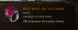 Red Ring of Atlaria (Beneath Ancient Skies) - Circle of Fortune only - image