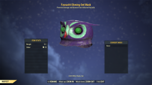 Fasnacht Glowing Owl Mask - image