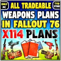 ALL X114 WEAPON PLANS [FIXER- HANDMADE- Pepper Shake - Gatling Plasma -Gauss Rifle -Tesla Rifle..ETC - image